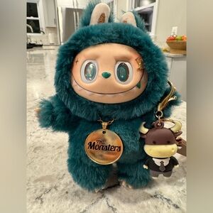 PopMart Labubu Pendant The Monsters Vinyl Face Plush Green